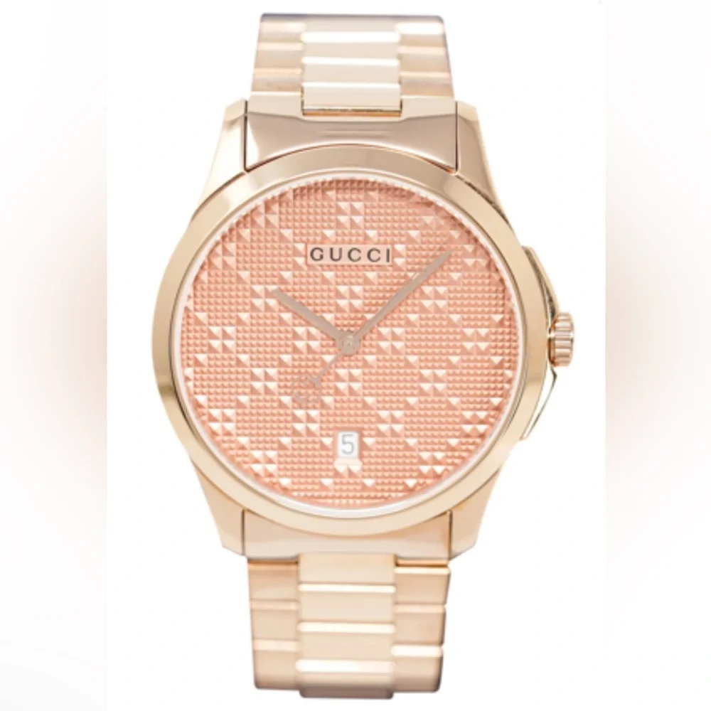 🆕Gucci Women's G-Timeless Rose Gold Watch